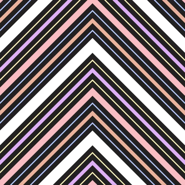 Arco Iris Chevron Diagonal Rayas Sin Costuras Patrón Fondo Adecuado — Vector de stock