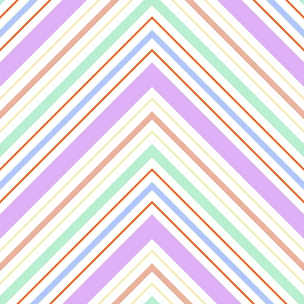 Rainbow Chevron Diagonal Striped Seamless Pattern Background Suitable Fashion Textiles — Stock Vector