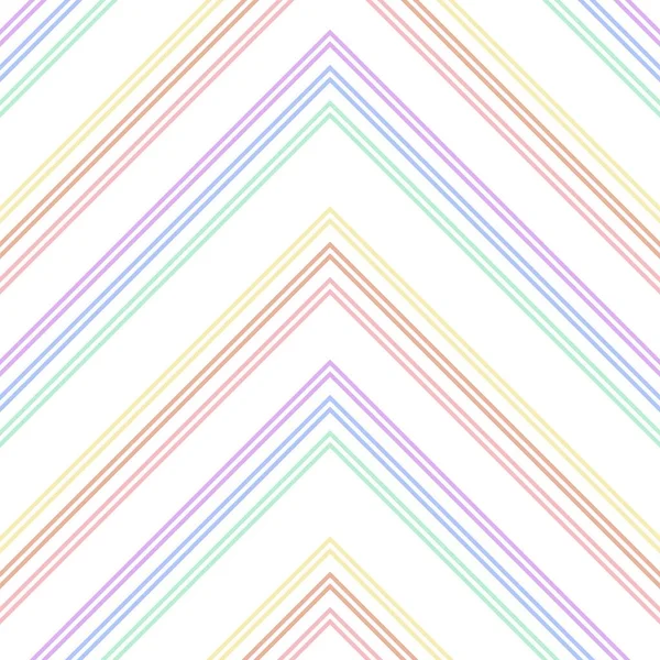 Rainbow Chevron Diagonaal Gestreepte Naadloze Patroon Achtergrond Geschikt Voor Mode — Stockvector