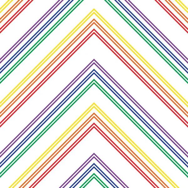 Rainbow Chevron Diagonal Listrado Sem Costura Fundo Padrão Adequado Para —  Vetores de Stock