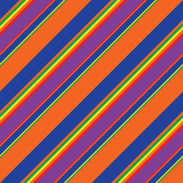 Arco Iris Diagonal Rayas Sin Costuras Patrón Fondo Adecuado Para — Vector de stock