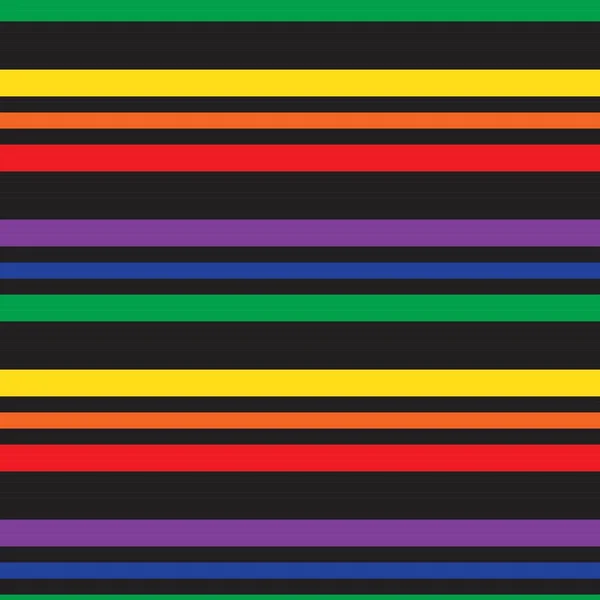 Rainbow Horizontal Rayas Sin Costuras Patrón Fondo Adecuado Para Textiles — Vector de stock