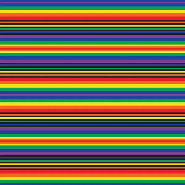 Rainbow Horizontal Rayé Fond Motif Sans Couture Adapté Pour Les — Image vectorielle