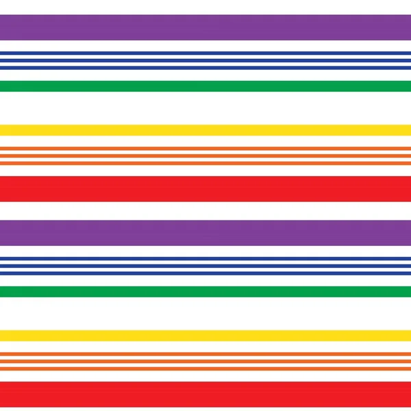 Rainbow Horizontal Rayas Sin Costuras Patrón Fondo Adecuado Para Textiles — Vector de stock