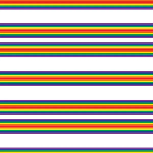 Rainbow Horizontal Rayas Sin Costuras Patrón Fondo Adecuado Para Textiles — Vector de stock