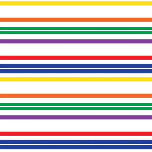 Rainbow Horizontal Rayé Fond Motif Sans Couture Adapté Pour Les — Image vectorielle