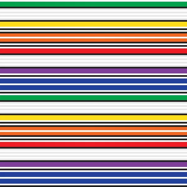 Rainbow Horizontal Rayas Sin Costuras Patrón Fondo Adecuado Para Textiles — Vector de stock