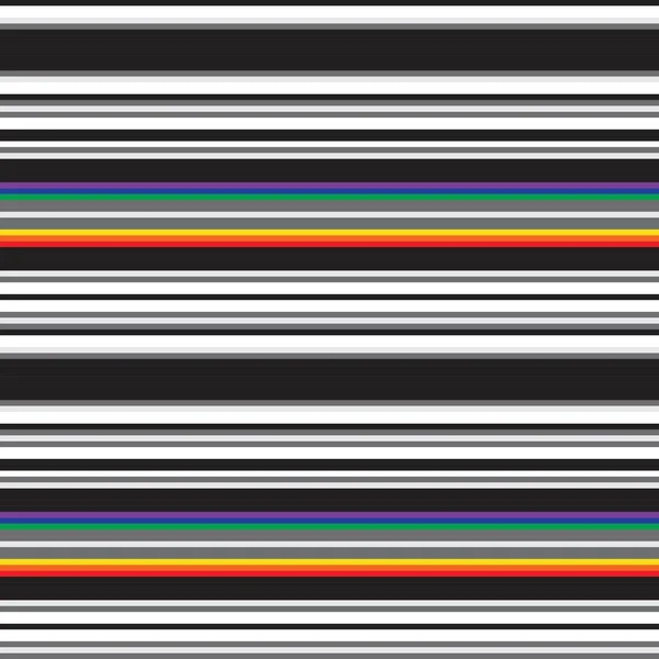 Rainbow Horizontal Rayas Sin Costuras Patrón Fondo Adecuado Para Textiles — Vector de stock