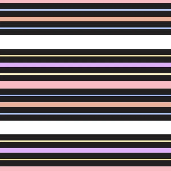 Rainbow Horisontell Randig Sömlös Mönster Bakgrund Lämplig För Mode Textilier — Stock vektor