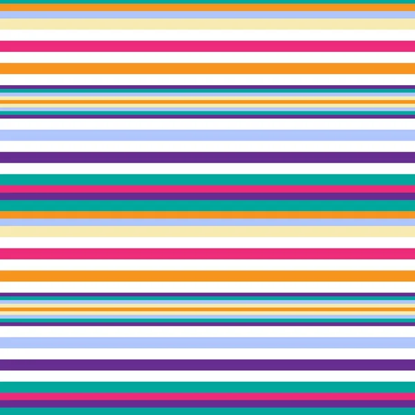 Rainbow Horizontal Striped Seamless Pattern Background Suitable Fashion Textiles Graphics — Stock Vector