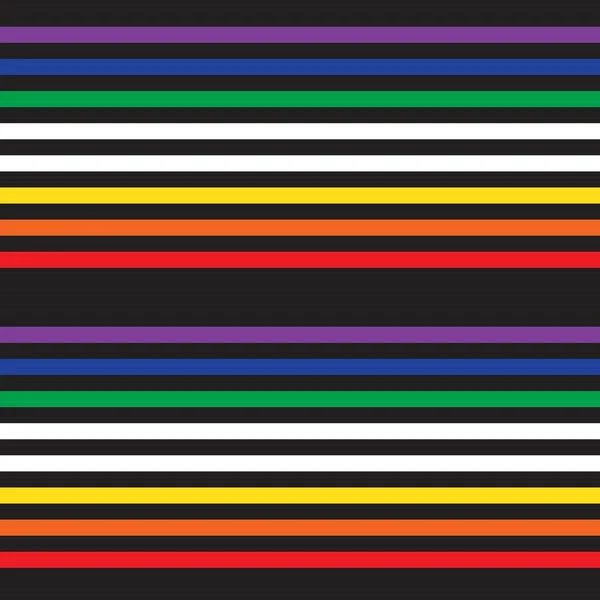 彩虹水平条纹无缝图案背景适合流行纺织品 — 图库矢量图片