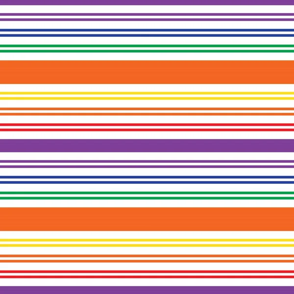 Rainbow Horizontal Rayas Sin Costuras Patrón Fondo Adecuado Para Textiles — Vector de stock