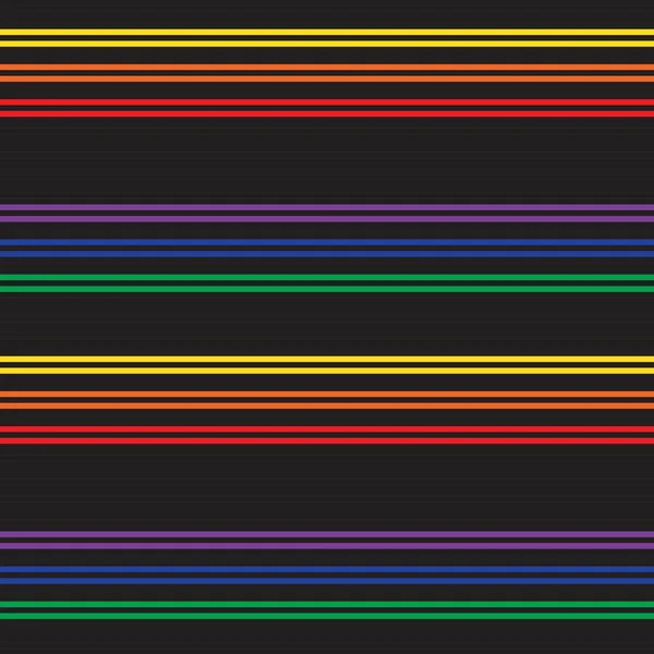 Rainbow Horizontaal Gestreepte Naadloze Patroon Achtergrond Geschikt Voor Mode Textiel — Stockvector