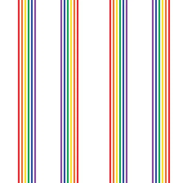 Rainbow Vertical Striped Seamless Pattern Background Suitable Fashion Textiles Graphics — Stock Vector