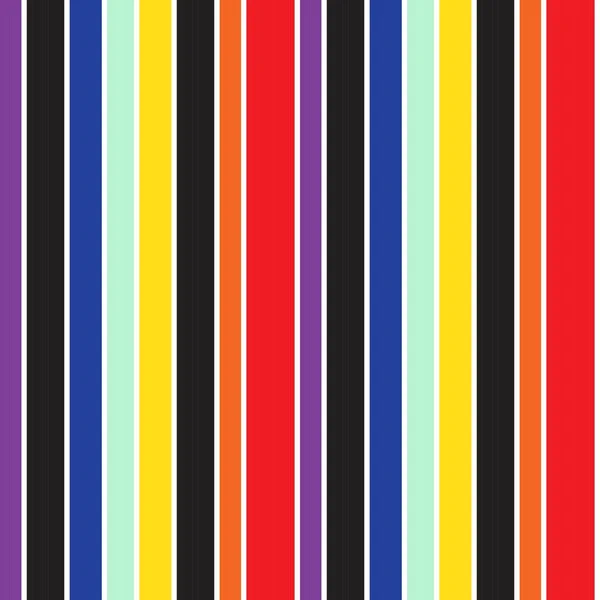 Rainbow Vertical Striped Seamless Pattern Background Suitable Fashion Textiles Graphics — Stock Vector