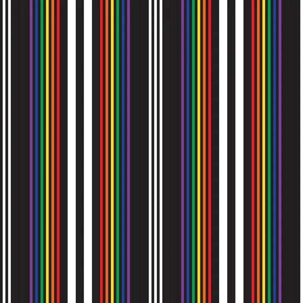 Rainbow Vertikal Randig Sömlös Mönster Bakgrund Lämplig För Mode Textilier — Stock vektor