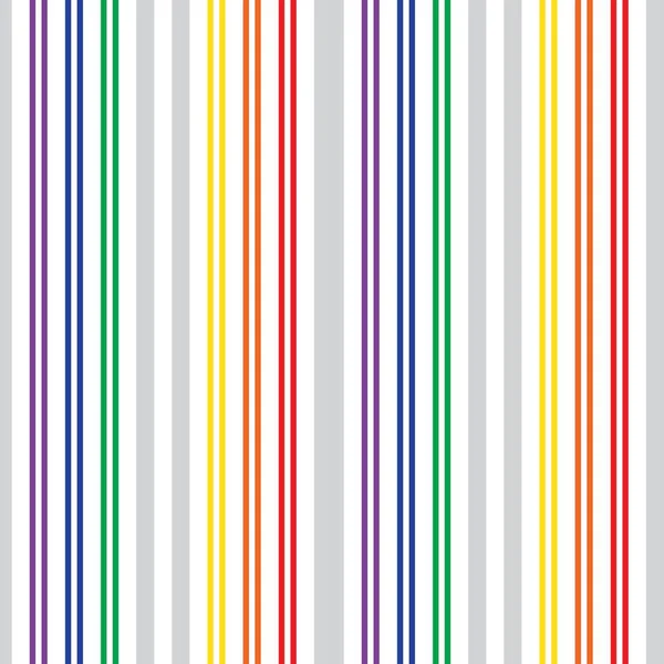 Rainbow Vertical Striped Seamless Pattern Background Suitable Fashion Textiles Graphics — Stock Vector