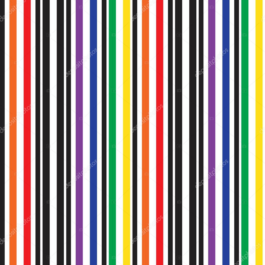 Rainbow vertical striped seamless pattern background suitable for fashion textiles, graphics