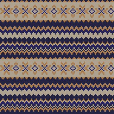 Moda tekstil, örgü ve grafikler için kahverengi Noel panayırı desenli arka plan