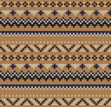 Moda tekstil, örgü ve grafikler için kahverengi Noel panayırı desenli arka plan