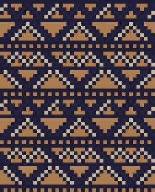 Moda tekstil, örgü ve grafikler için kahverengi Noel panayırı desenli arka plan