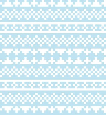 Moda tekstil, örgü ve grafikleri için Gökyüzü Mavisi Noel festivali şablonu