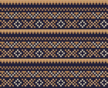 Moda tekstil, örgü ve grafikler için kahverengi Noel panayırı desenli arka plan