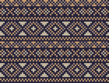 Moda tekstil, örgü ve grafikler için kahverengi Noel panayırı desenli arka plan