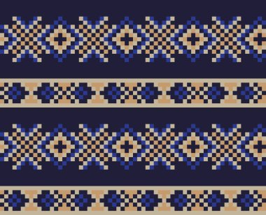 Moda tekstil, örgü ve grafikler için kahverengi Noel panayırı desenli arka plan