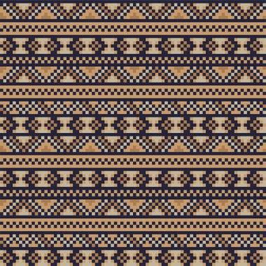 Moda tekstil, örgü ve grafikler için kahverengi Noel panayırı desenli arka plan