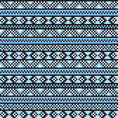 Moda tekstil, örgü ve grafikleri için Gökyüzü Mavisi Noel festivali şablonu