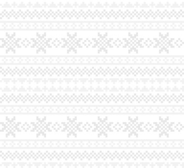 Moda tekstil, örgü ve grafikleri için Siyah ve Beyaz Noel adası şablonu