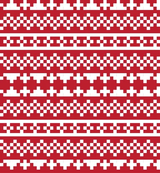 Fondo Patrón Isla Feria Navidad Roja Para Textiles Moda Prendas — Vector de stock