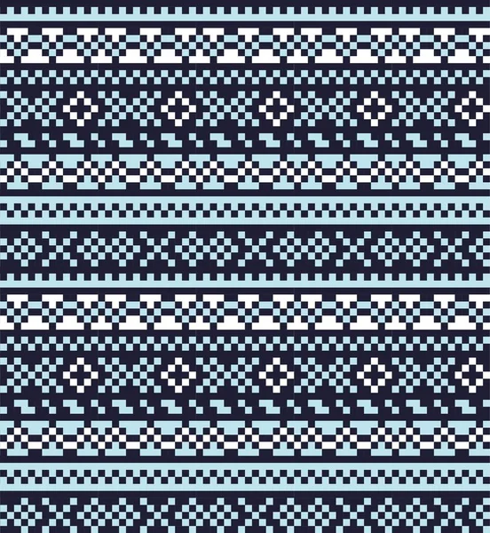 Скай Блю Остров Рождественская Ярмарка Фон Моды Текстиля Трикотажа Графики — стоковый вектор