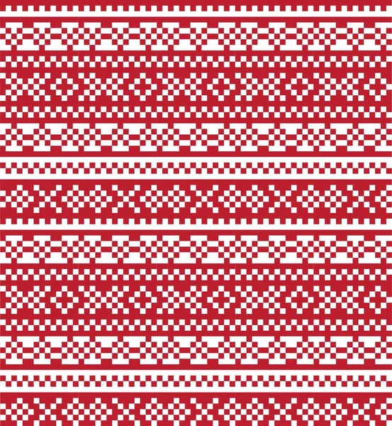 Fondo Patrón Isla Feria Navidad Roja Para Textiles Moda Prendas — Archivo Imágenes Vectoriales