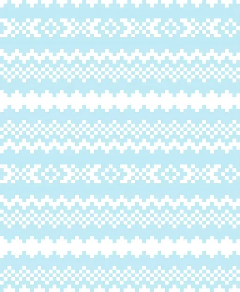 Sky Blue Karácsonyi Vásár Szigetmintás Háttér Divat Textil Kötött Grafikai — Stock Vector
