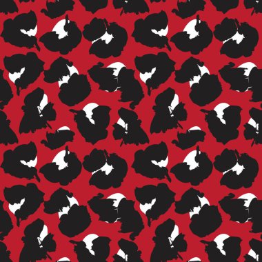 Moda baskıları, grafikler, arka planlar için uygun kırmızı fırça darbeleri