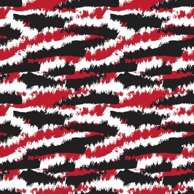 Moda baskıları, grafikler, arka planlar için uygun kırmızı fırça darbeleri