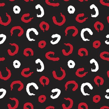 Moda baskıları, grafikler, arka planlar için uygun kırmızı fırça darbeleri