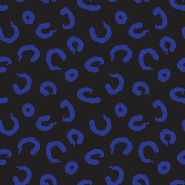 Moda baskıları, grafikler, arka planlar için uygun mavi fırça darbeleri