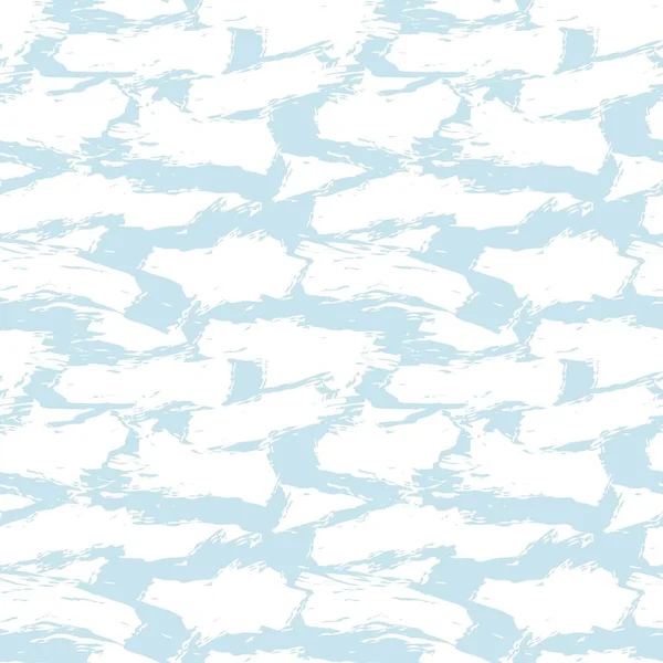 Bleu Ciel Coups Pinceau Fond Motif Adapté Aux Impressions Mode — Image vectorielle