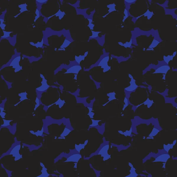 Синій Пензлик Мазки Візерунок Фон Підходить Модних Принтів Графіки Фону — стоковий вектор
