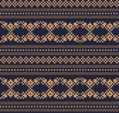 Moda tekstil, örgü ve grafikler için kahverengi Noel panayırı desenli arka plan