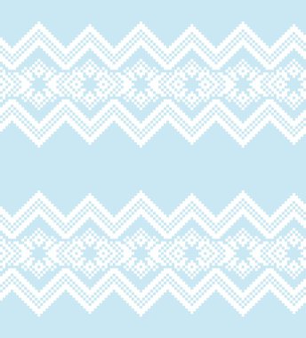 Moda tekstil, örgü ve grafikleri için Gökyüzü Mavisi Noel festivali şablonu