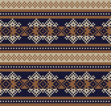 Moda tekstil, örgü ve grafikler için kahverengi Noel panayırı desenli arka plan