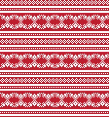 Moda tekstil, örgü ve grafikleri için kırmızı Noel panayırı desenli arka plan