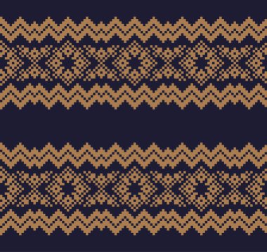 Moda tekstil, örgü ve grafikler için kahverengi Noel panayırı desenli arka plan