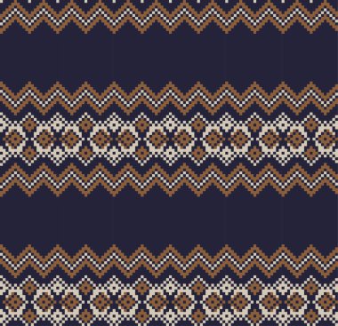 Moda tekstil, örgü ve grafikler için kahverengi Noel panayırı desenli arka plan