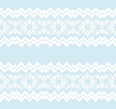 Moda tekstil, örgü ve grafikleri için Gökyüzü Mavisi Noel festivali şablonu