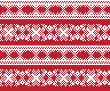 Moda tekstil, örgü ve grafikleri için kırmızı Noel panayırı desenli arka plan